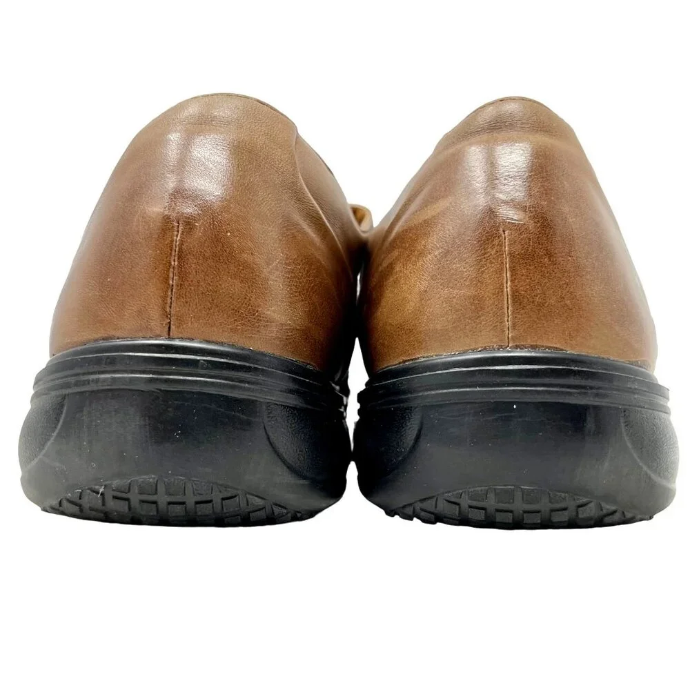 Dr. Comfort Mens‎ Leader Brown Leather Easy Access Buckle Strap Oxford Size 10.5